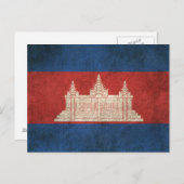 vlag van Cambodja Briefkaart (Voorkant / Achterkant)