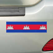 Vlag van Cambodja Bumpersticker (Op auto)