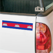 Vlag van Cambodja Bumpersticker (Op Truck)