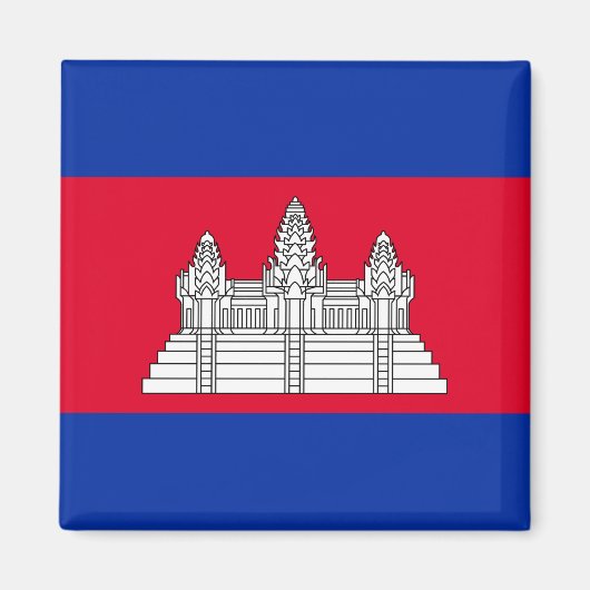 Vlag van Cambodja Magneet (Voorkant)