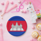 Vlag van Cambodja Papieren Bordje (Feest)