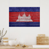 Vlag van Cambodja Poster (Keuken)
