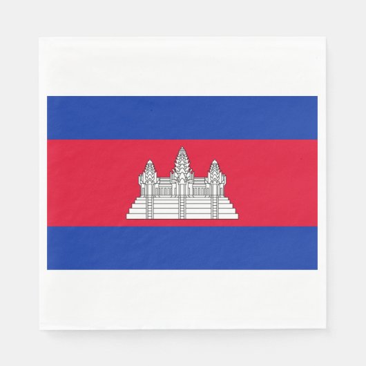 Vlag van Cambodja Servet (Voorkant)