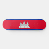 Vlag van Cambodja Skateboard (Horizontaal)