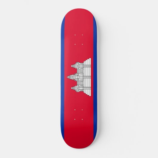 Vlag van Cambodja Skateboard (Voorkant)