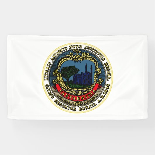 Vlag van Cambridge (Massachusetts) Spandoek (Horizontaal)
