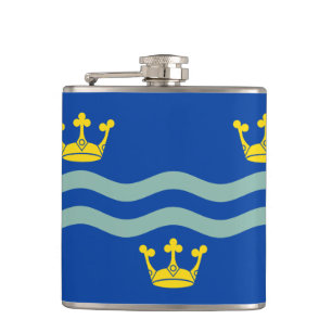 Vlag van Cambridgeshire Hip Flask Heupfles