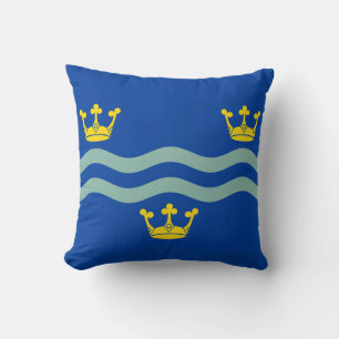 Vlag van Cambridgeshire Worpkussen Kussen