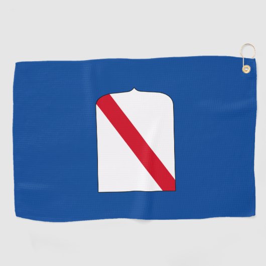 Vlag van Campanië (Italië) Golfhanddoek (Horizontaal)