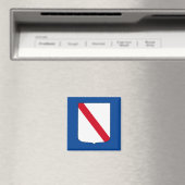 Vlag van Campanië (Italië) Magneet (Insitu (Vaatwasser))