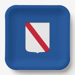 Vlag van Campanië (Italië) Papieren Bordje