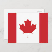 Vlag van Canada Briefkaart (Voorkant / Achterkant)