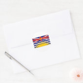 Vlag van Canada Brits-Columbia Ronde Sticker (Envelop)