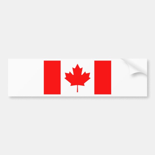 Vlag van Canada Bumpersticker (Voorkant)