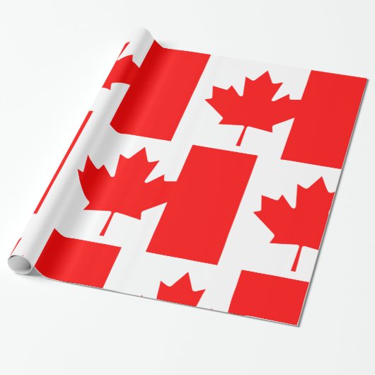 Vlag van Canada Cadeaupapier (Uitgerold)
