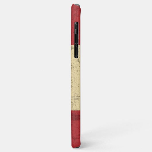 Vlag van Canada  Distressed Case-Mate iPhone Case (Achterkant/links)