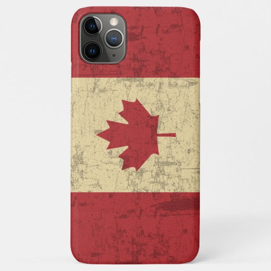 Vlag van Canada  Distressed Case-Mate iPhone Case (Achterkant)