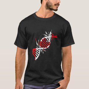 Vlag van Canada DNA-molecuul Canadese wortels Esbl T-shirt