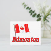 Vlag van Canada - Edmonton Briefkaart (Staand voorkant)