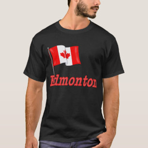 Vlag van Canada - Edmonton T-shirt