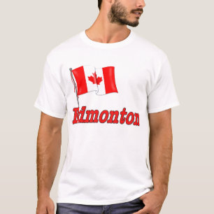 Vlag van Canada - Edmonton T-shirt