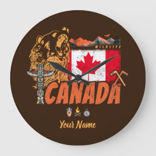 vlag van Canada en grizzly beer souvenir Grote Klok