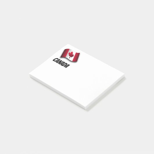 Vlag van Canada, gelabeld Post-it® Notes (Schuin)