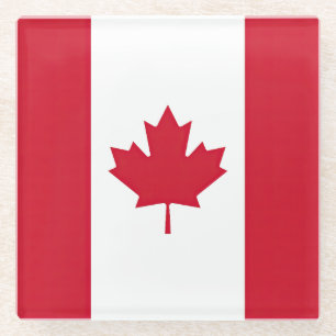 Vlag van Canada Glazen Onderzetter