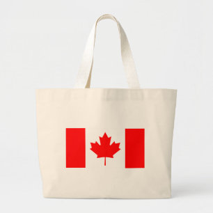 Vlag van Canada Grote Tote Bag