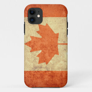 Vlag van Canada - Grunge iPhone 11 Hoesje