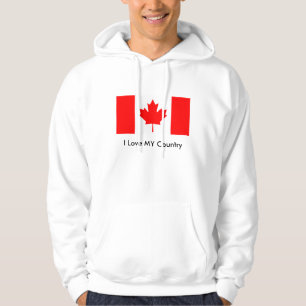 Vlag van Canada Het museum Zazzle I Love MY Countr Hoodie