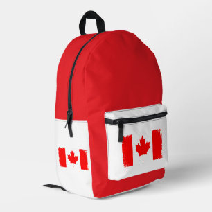 Vlag van Canada in distressed staat Bedrukte Rugzak