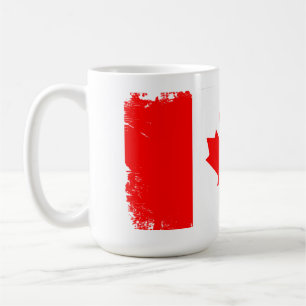 Vlag van Canada in distressed staat Koffiemok