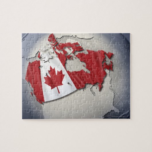 Vlag van Canada Legpuzzel (Horizontaal)