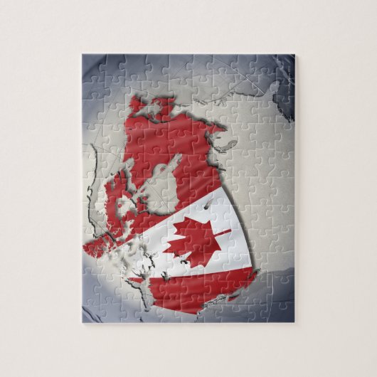 Vlag van Canada Legpuzzel (Verticaal)