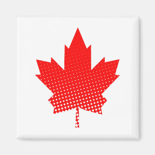 Vlag van Canada met halftooneffect Magneet