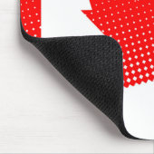 Vlag van Canada met halftooneffect Muismat (Hoek)