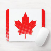 Vlag van Canada met halftooneffect Muismat (Met muis)