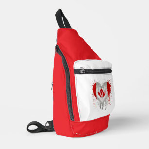 Vlag van Canada met liefde Sling Bag