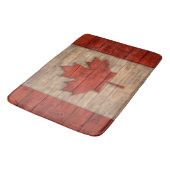 vlag van Canada — Ontwerp van verhard hout Badmat (Gekanteld)