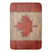vlag van Canada — Ontwerp van verhard hout Badmat (Voorkant Verticaal)