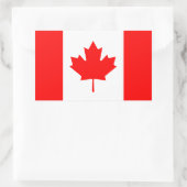 Vlag van Canada patriottisch Rechthoekige Sticker (Tas)
