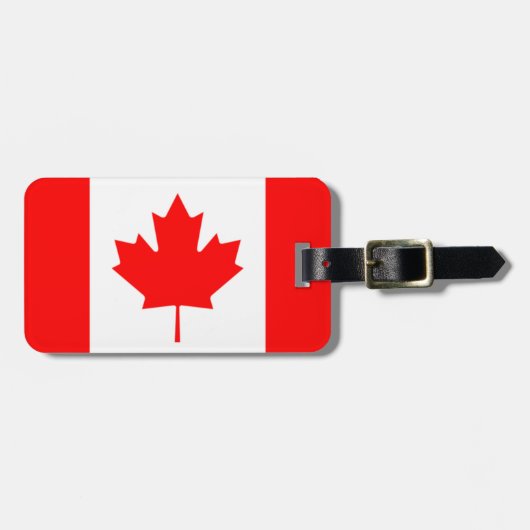 Vlag van Canada Persoonlijke Easy ID Bagagelabel (Voorkant horizontaal)