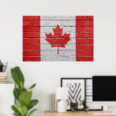 Vlag van Canada Poster (Thuiskantoor)