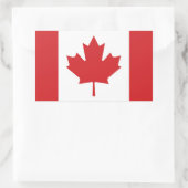Vlag van Canada Rechthoekige Sticker (Tas)