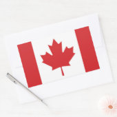 Vlag van Canada Rechthoekige Sticker (Envelop)
