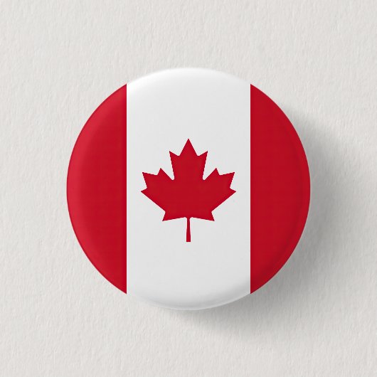 Vlag van Canada Ronde Button 3,2 Cm (Voorkant)