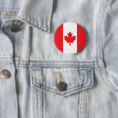 Vlag van Canada Ronde Button 5,7 Cm (In situ)