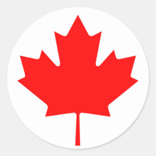 Vlag van Canada Ronde Sticker