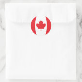 Vlag van Canada Ronde Sticker (Tas)